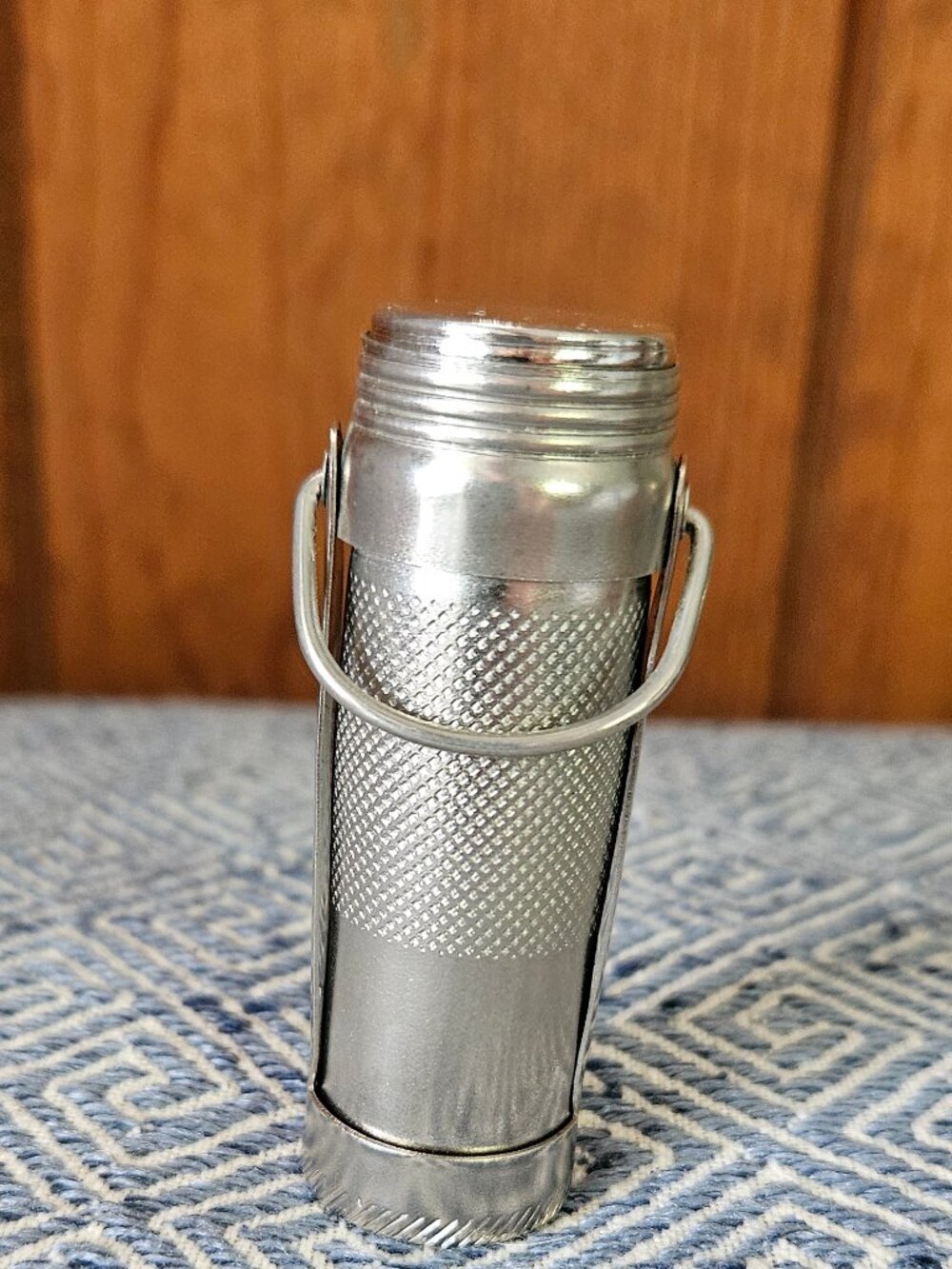 Vintage Stainless Steel Match/Toothpick Holder